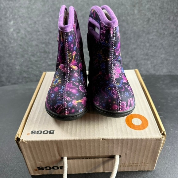 Bogs Unicorns Insulated Waterproof Winter Boots Infant Size 5 Faux Fur - Picture 1 of 9